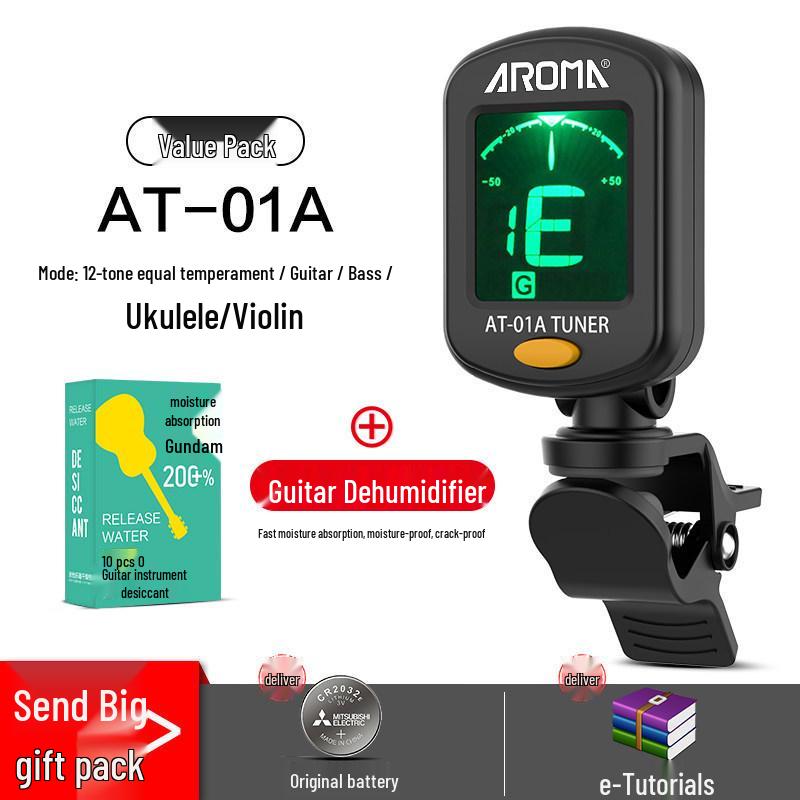 Универсальный электронный тюнер Anoma для гитары, укулеле и скрипки