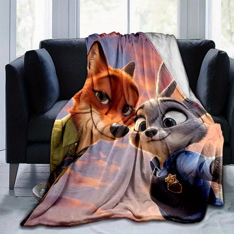 1 шт., Персонажи мультфильма Зверополис Домашний Декор Плед Идеально подходит для Дивана, Кушетки, Кровати, Путешествий, Кемпинга, Автомобиля, Пляжа, Офиса Дневной Сон Мягкий Плед Подарок