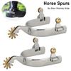 1 пара латунных шестеренчатых шпор с колесиком, пряжка для ремня, аксессуар для конных сапог, конные шпоры для мужчин, женщин, детей