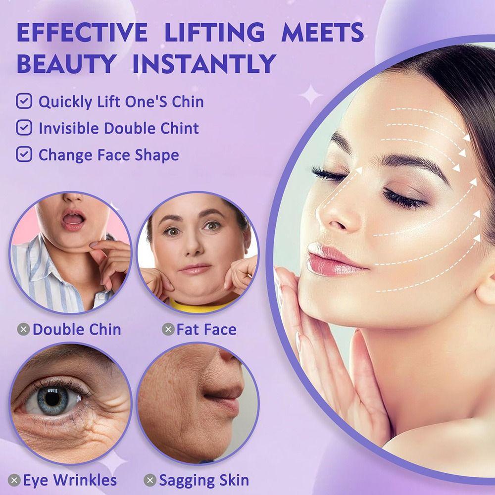 160Pcs Waterproof Face Lifting Tapes Invisible Neck Lift Tape V-Shape Face Tape  Overnight Use