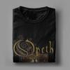 Мужские футболки Opeths Death Metal   Потрясающие хлопковые футболки с коротким рукавом  Футболка с круглым вырезом Одежда больших размеров