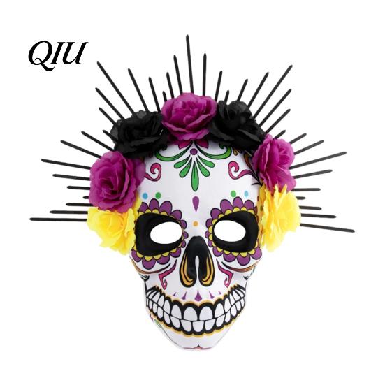 Lightweight EVA Mask Mardi Gras Mask, Venetian Party Sugar Skull Face Masquerade Masks for Halloween Cosplay Mexican