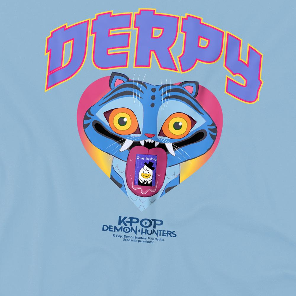K-Pop Demon Hunters Childrens/Kids Derpy Tiger Collegic T-Shirt