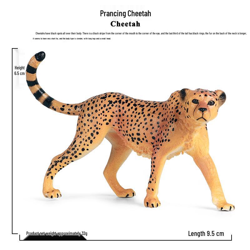 Набор фигурок диких животных: Ягуар, Гепард, Африканский Леопард для Детей