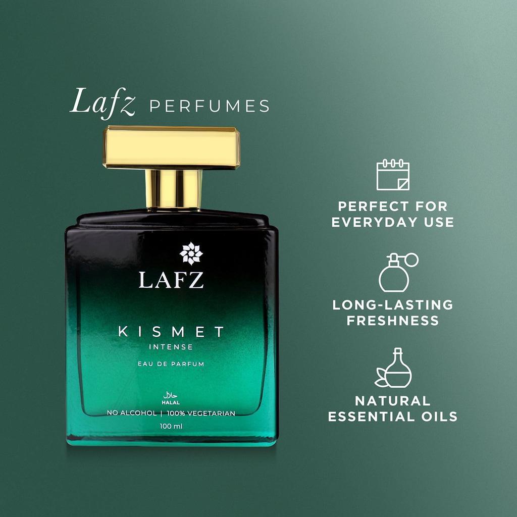 LAFZ No Alcohol Perfume Kismet Intense Eau De Parfum(EDP) For Men & Women - 100 Ml