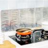3-сторонняя защита от брызг Складной экран от брызг жира Алюминиевая фольга Защита от брызг масла Защищает плиту от брызг пищи для варочной панели, сковороды