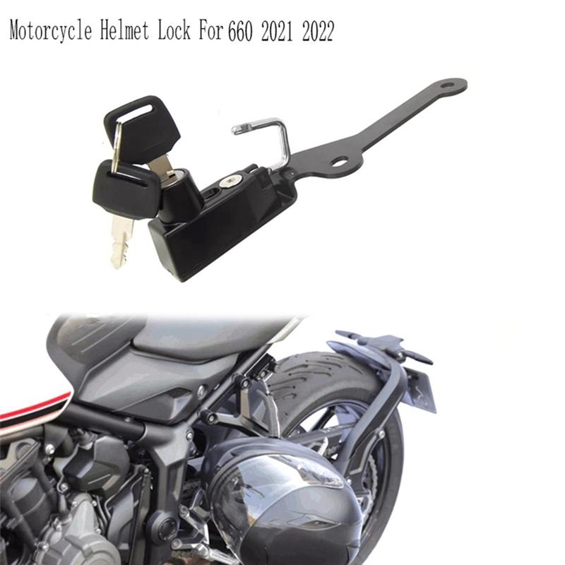 A28G-For Triumph Trident 660 Motorcycle Helmet Lock Anti-Theft Security Lock With 2 Keys For Trident 660