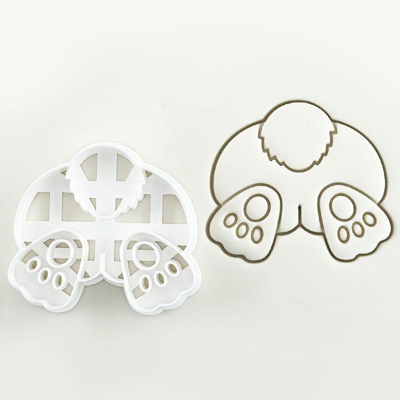 Easter Cookie Cutter Rabbit Mold Stamp Kids Easter Party Bunny Embosser Biscuit Mold Baking Tool Easter Decorations Supplies