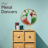 Vibrant Graceful Dancers Tabletop Showpiece - Iron Hand-Painted Home Decor - Ideal for Wedding, Anniversary & Housewarming Gifts (Circle Dancers)