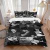 3Pcs Snowy Night Adventure Bedding Set Quilt Cover Pillowcase Home Christmas Xmas Halloween Gift 1 Duvet Cover 2 Pillowcase M924401