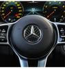 Carbon Fiber Car Steering Wheel Cover Stickers Auto Decorative Decals for Mercedes Benz New B/C/E Class A Class C200L GLC GLK