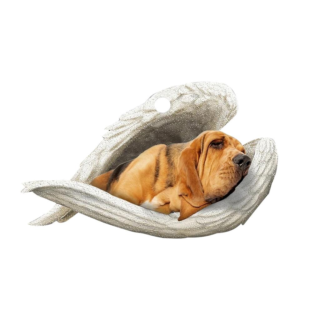 Милое подвесное украшение для собаки со спящим ангелом, подвесное украшение, подарочная подвеска