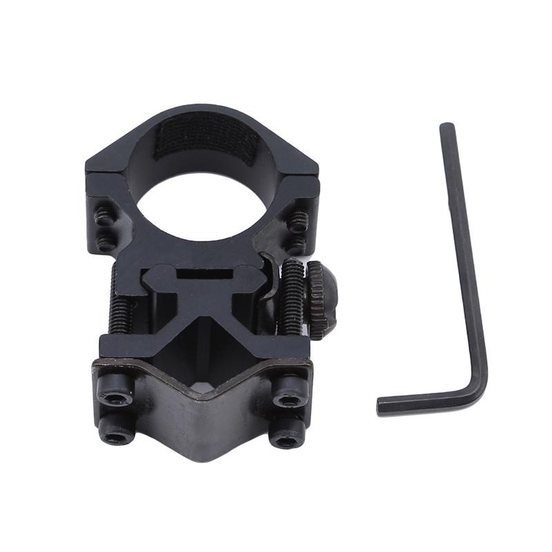 Tactical Hunting Rifle Optical Sight Bracket Flashlight Torch Clip Holder Support