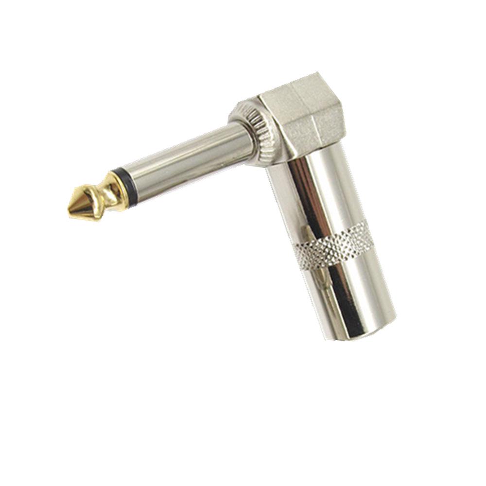 Позолоченный штекер гитарного/басового кабеля 6,35 мм, сварной разъем 6,5 мм