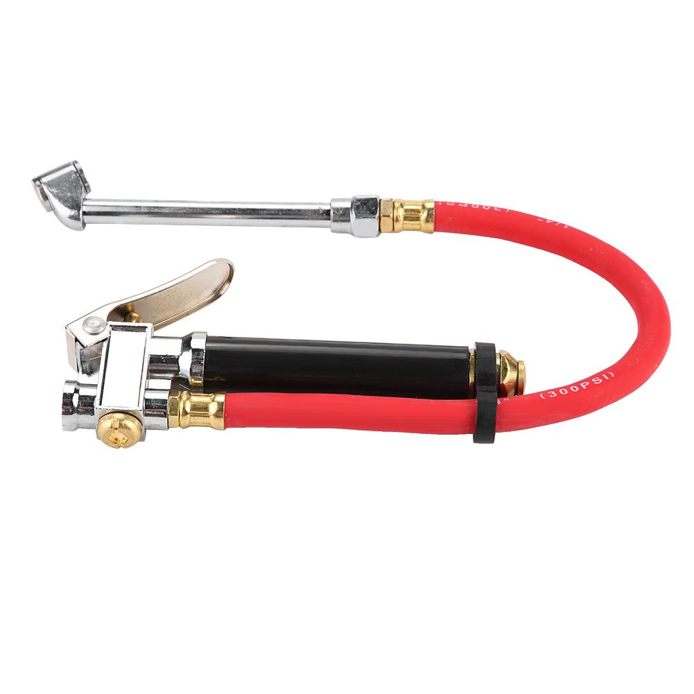 Ручной автомобильный воздушный насос для накачивания шин, манометр, двойной патрон, шланг для воздушного компрессора