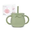 Little Cloud Baby Honey Pot Multi Silicone Straw Cup 250ml, 2, Olive