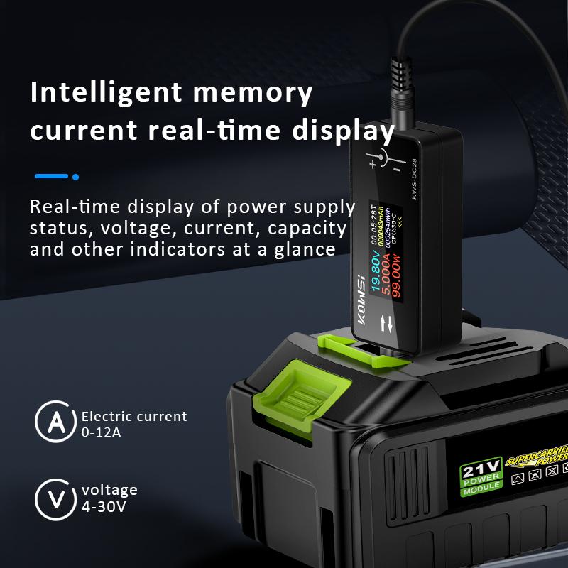 DC 4-30V 0-12A TFT HD Цифровой Вольтметр Измеритель Мощности DC5.5*2.5 Интерфейс Тестер Монитор Напряжения Тока Детектор Емкости Батареи
