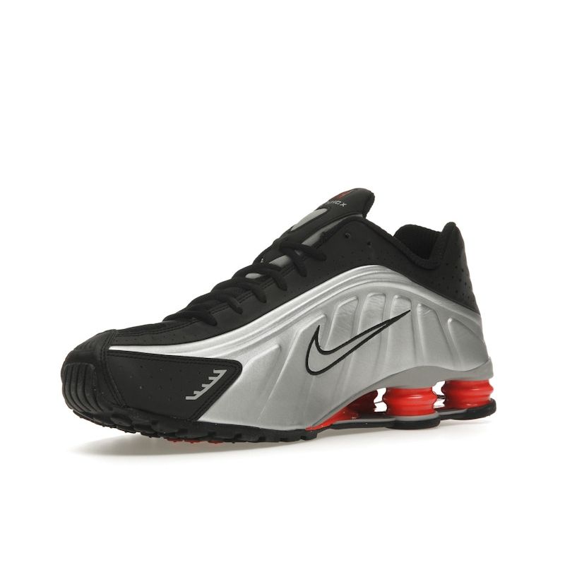 Nike Shox R4 OG Orange Twist Unisex Sneakers Silver Black Metallic-Silver HQ1988-002