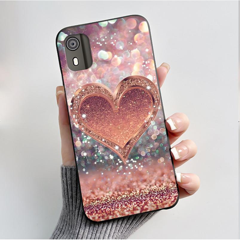 For Nokia C02 C12 C12+ Plus Case Luxury Butterfly Flower Black Soft Silicone TPU Phone Case For NOKIA C12 Pro Back Cover Casing