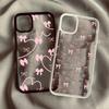Pink Heart Bow Phone Case for iPhone 17 17Air 16 15 14 Plus Clear Cover For iPhone 13 12 11 Pro Max Case Funda Bumber Cover