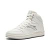 Anta Cushioned Wear-Resistant Slip-Resistant High-Top Skateboard Shoes Women's Ivory White Sneakers 922348087-1