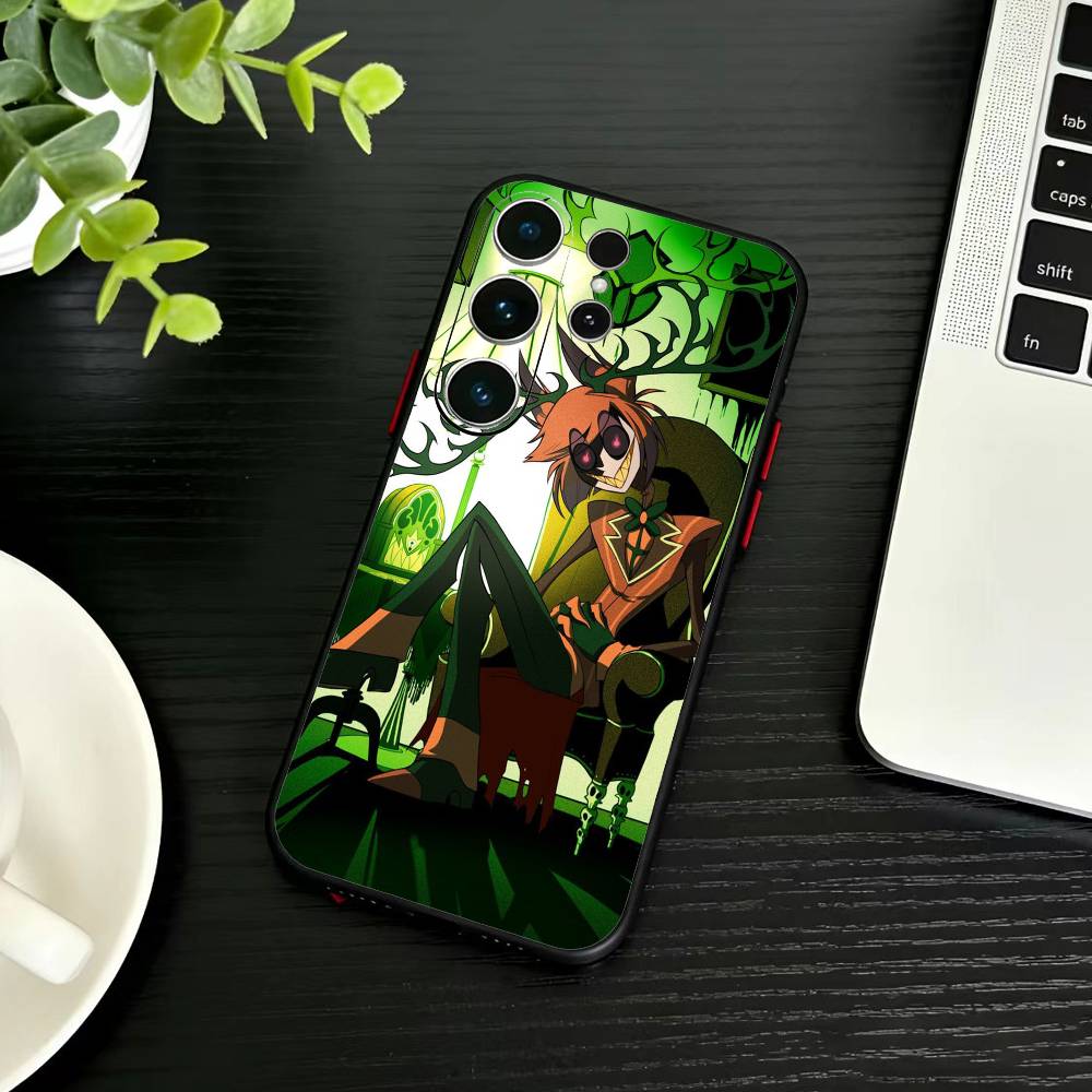 Чехол для телефона S-Helluva Boss для Samsung S26, S25, S24, S23, S22, S21, S20, Plus, Fe, Lite, Другие Черный Чехол