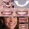 2Pcs Silicone Simulation Upper Bottom Teeth Denture Whitening Fake Tooth Cover
