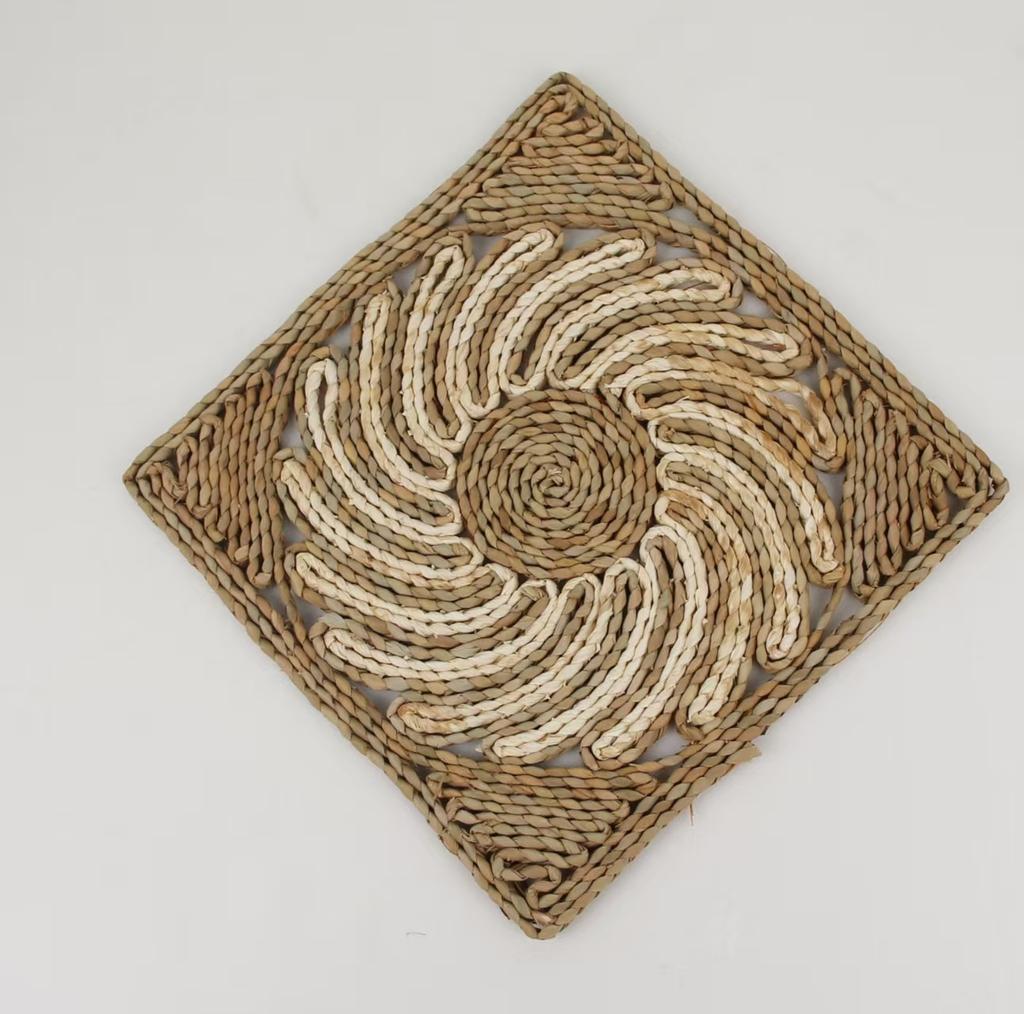 Handwoven Straw Wall Decor Hanging Ornament
