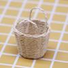 Кукольный домик Плетеная из рафии соломенная сумочка и мини-бамбуковая корзинка Фотореквизит