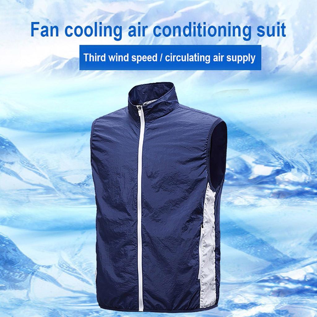 Летний светоотражающий жилет для работы на открытом воздухе с вентилятором и тепловым ударом