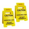 Caution Overstimulated Desk Sign Do Not Approach Caution Sign Humor Gag Mini Warning Signage for Offices Workstations Decoration