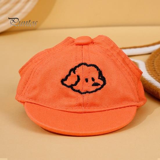 Защитная шляпа от солнца для собак с отверстиями для ушей Бейсбольная кепка для собак Холщовая шляпа для домашних животных Кепка с козырьком для домашних животных для фотографий Косплей вечеринок