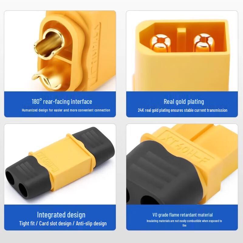 XT30U-F Female Solder Wire Connector for RC Drones