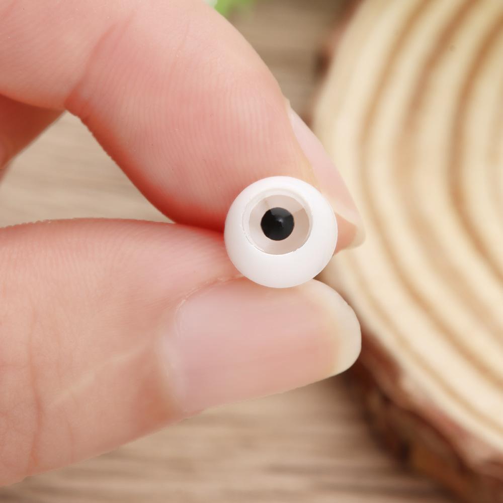 8~26 мм Полукруглый DIY Лепка из глины для приклеивания Прозрачная и черная повязка на глаз Акриловые глаза для кукол Глазное яблоко Игрушка