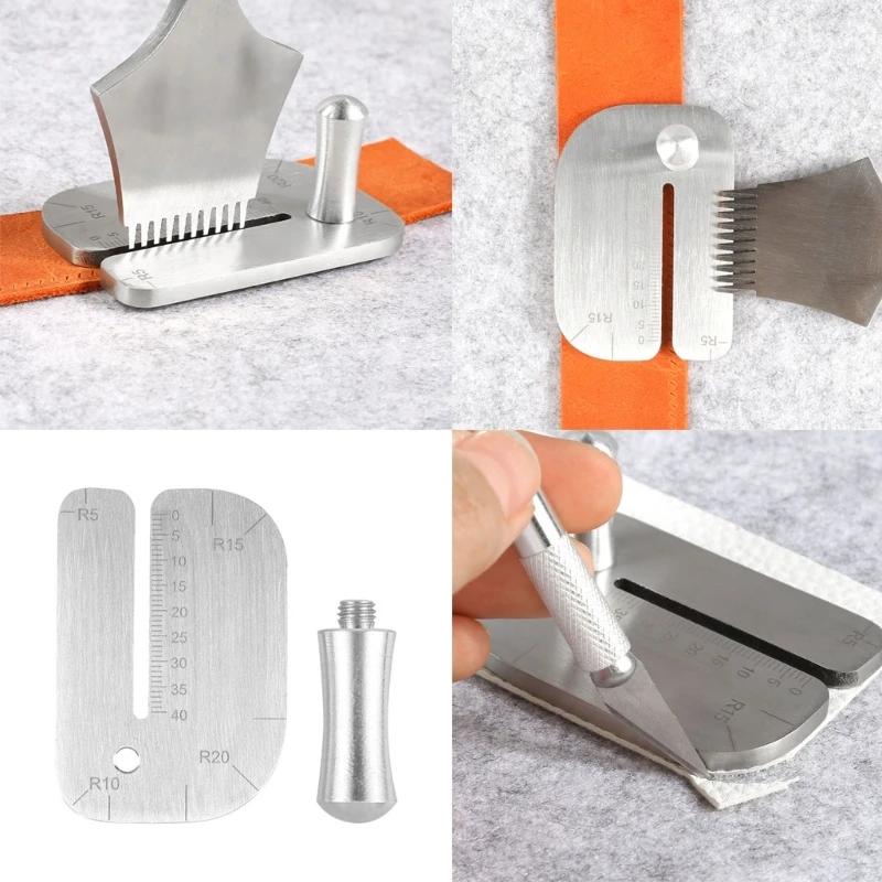 Доска для вытягивания кожи «сделай сам», практичная линейка для резки, инструмент из нержавеющей стали, ручная резка кожи, вспомогательные аксессуары, вспомогательный инструмент