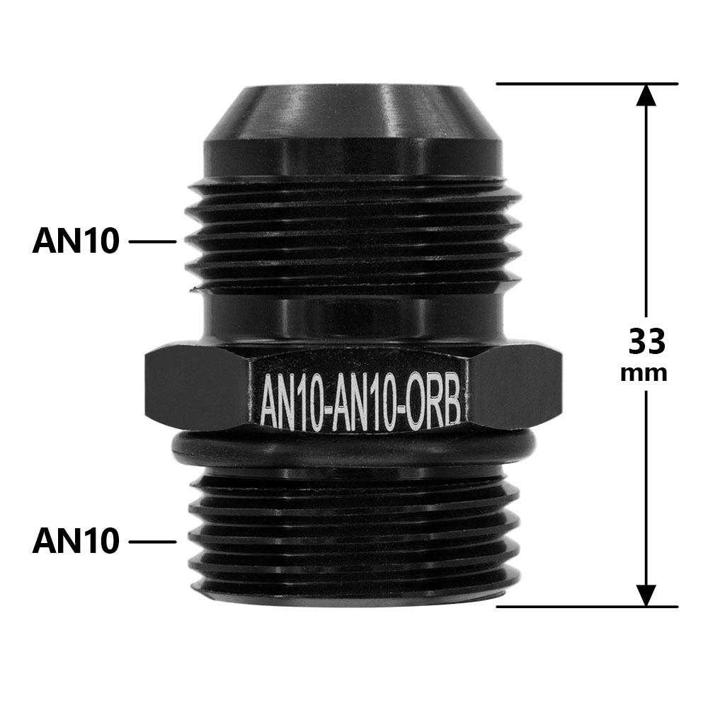 AN6 AN8 AN10 M14 M16 M18 1/2 1/4 3/8 NPT Прямой адаптер-тройник для топливного, масляного, воздушного шланга с наружной резьбой и врезкой