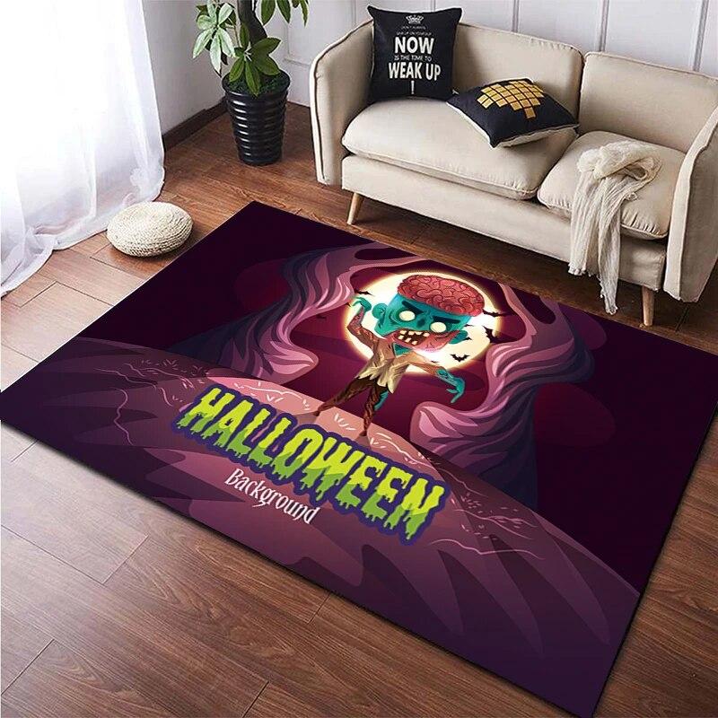 Halloween New Year Gift HD Printing Area Carpet, Living Room Sofa Decorative Carpet, Anti-skid Mat, Alfombras Direct Shipment