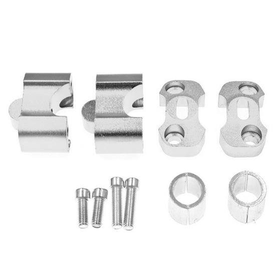 1 Pair 22-28mm Aluminium Alloy Motorcycle Handlebar Clamp Extend Riser Adapter