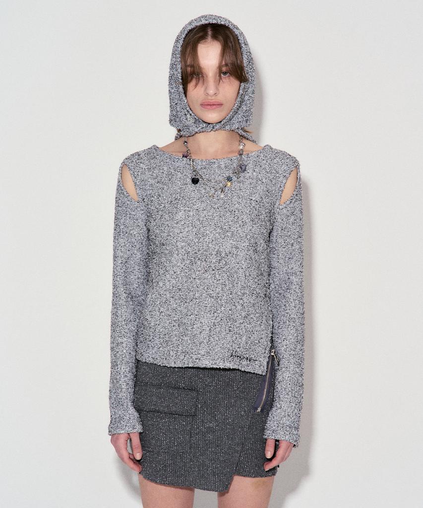 DEBBY UPPER Sadie Supple Balaclava Top_Melange