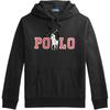 Polo SS24 Large Logo Letter Print Hooded Long Sleeve Sweatshirt Unisex Sweatshirt Black MNPOKNI16821962-001