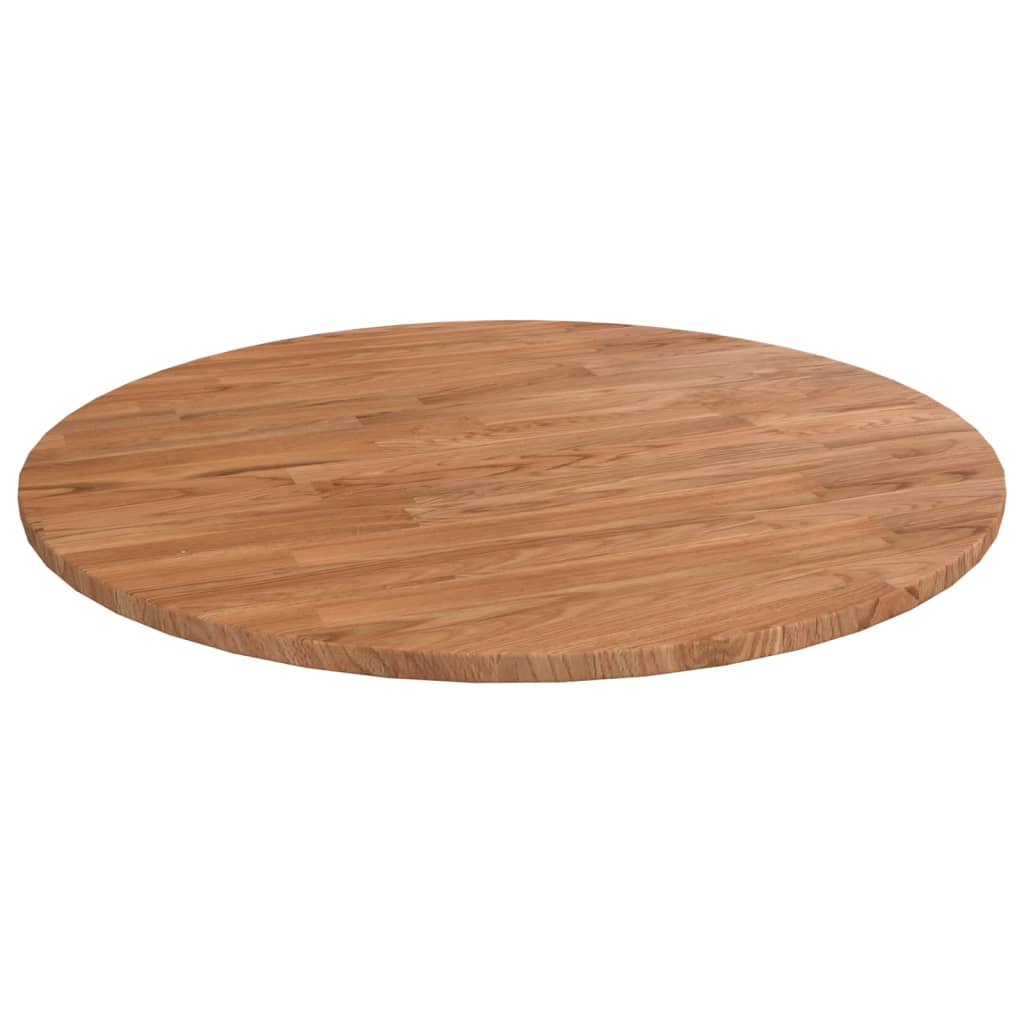 Vidaxl Okrągły Blat Do Stolika, Jasnobrązowy, Ø60X1,5 Cm, Lity Dąb