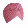 Polyester Fabric Hat Silk Indian Hat Muslim Headband Turban Golden Bright