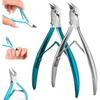 Cuticle Nippers Dead Skin Remover Ingrown Toenail Clippers 120 Degree Curved Thick Nails Nippers for Thick Nails