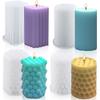 Silicone Candle Mould, 3D Silicone Moulds, Candle Moulds for Pouring Candles DIY Set for Soy Wax, Beeswax, Scented Candles