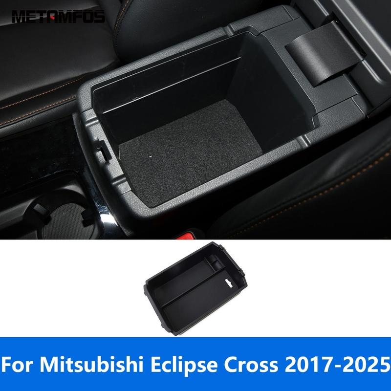 For Mitsubishi Eclipse Cross 2017- 2024 2025 Center Console Armrest Storage Box Tray Pallet Organizer Container Accessories
