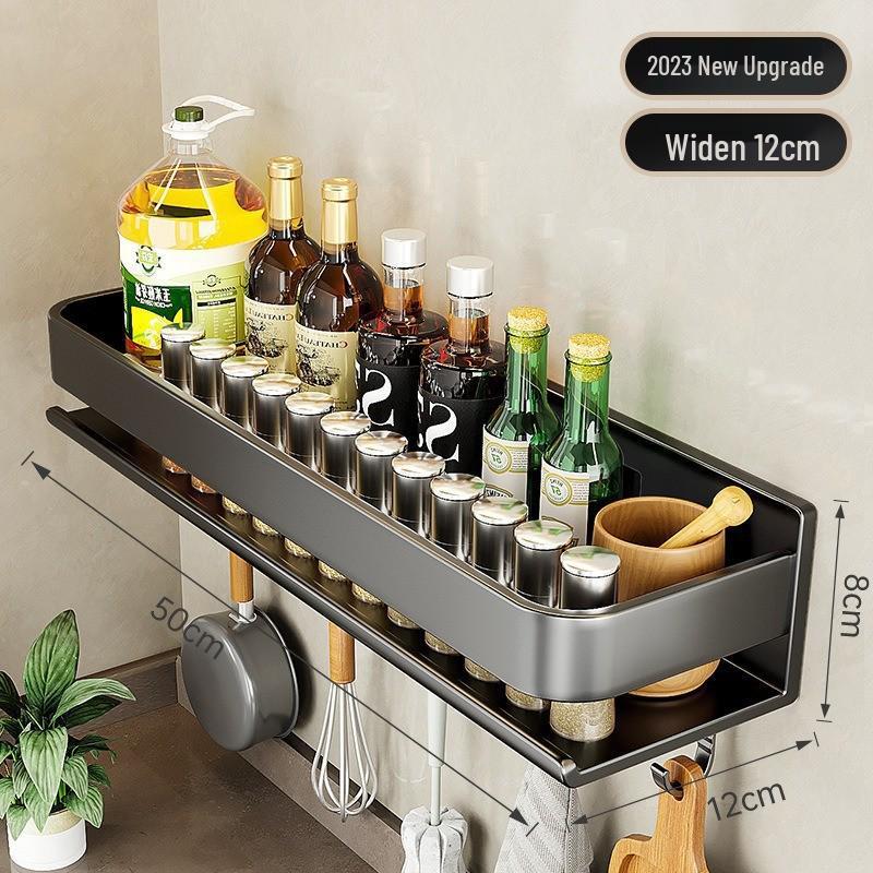 Настенная полка для специй Gao Wenhai без сверления - Кухонные полки для хранения