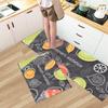 Fashion Simple Nordic Soft Kitchen Rug Anti-Fatigue Kitchen Rug Waterproof Non-Slip Rugs Set Runner Rug Bedside Rug Absorbent Carpet For Kitchen