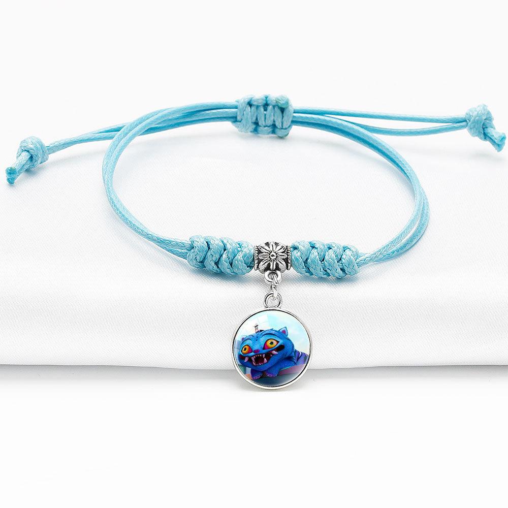 Простой Стильный Плетеный Браслет Руми Зои Мира Узел Алмаза Ювелирное Изделие Регулируемый Браслет с Подвеской