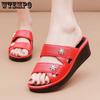Women Large Size Solid Color Casual Single Slipper PVC Waterproof Non-slip Soft Thick Heel Versatile Open Toe Shoes