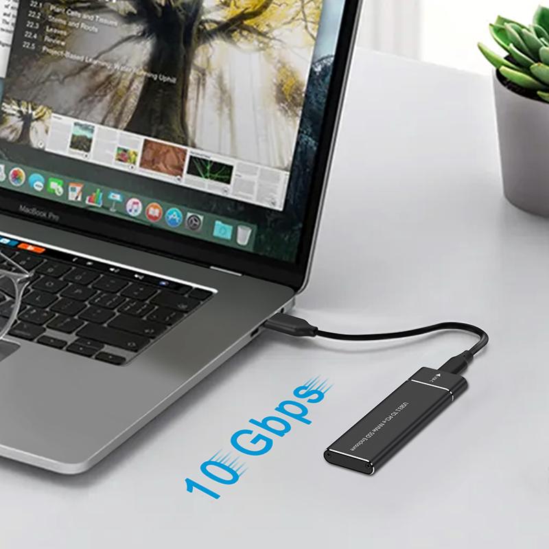 Адаптер корпуса M.2 NVMe SSD, алюминиевый корпус, USB C 3.1 Gen2, 10 Гбит/с, внешний блок NVMe PCIe для 2230/2242/2260/2280 M2 NVMe SSD